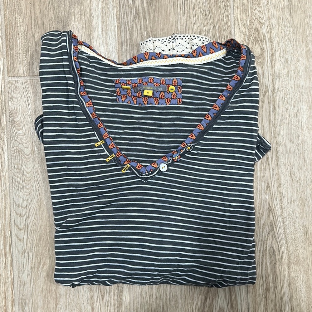 Anthropologie the neck, long sleeve shirt